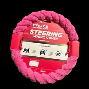 Cruze Control NWT Pink Steering Wheel Cover EASY INSTALL